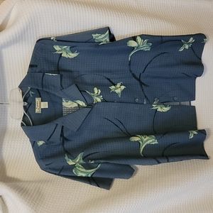 Blue Tommy Bahama button up, size XL